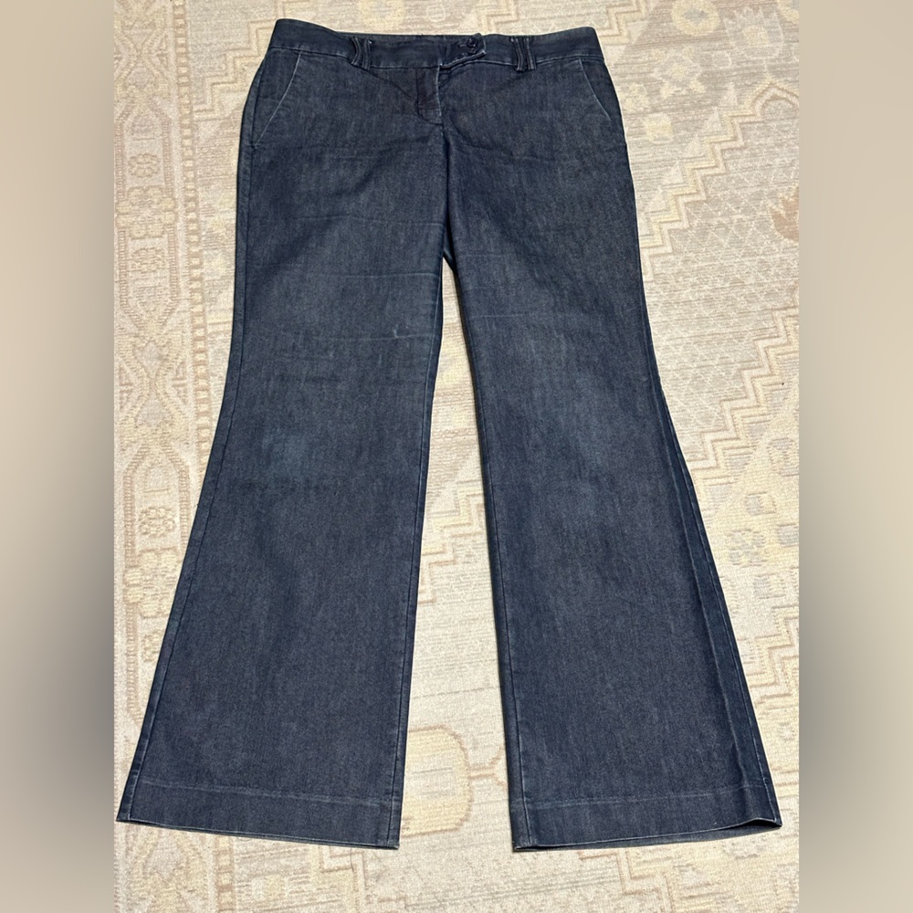 EDITOR WOMENS BLUE COLOR LIGHTWEIGHT LOW RISE JEAN SIZE 8R